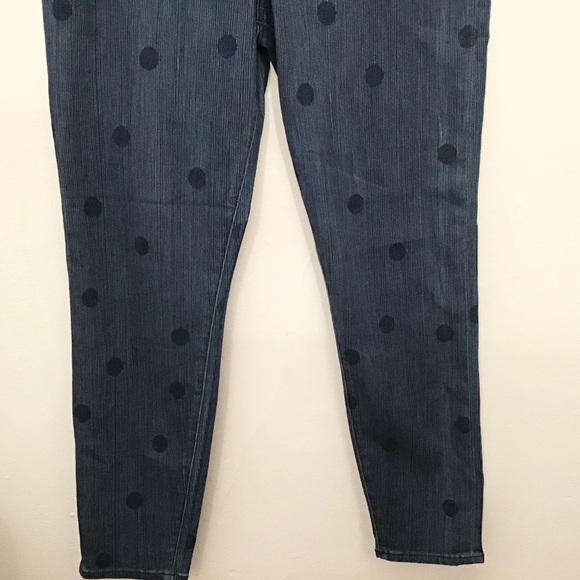 J Brand NWT Polka Dot Aerial Cropped Skinny Jean - Picture 5 of 11